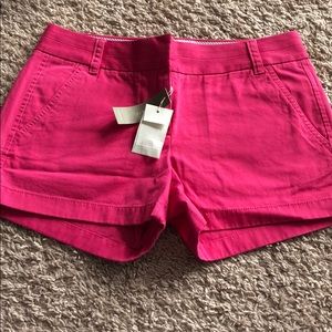 Pink J Crew chino short